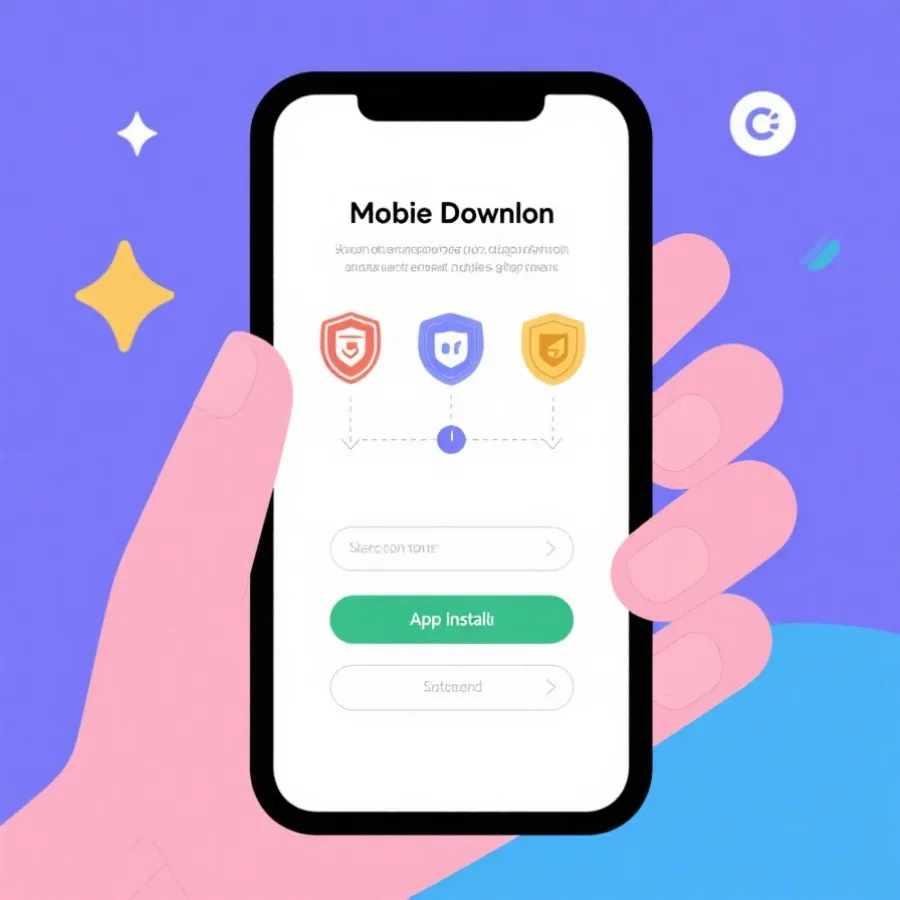 客户端下载与安装流程示意